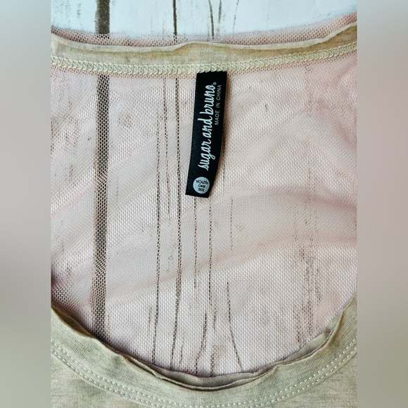 Sugar and Bruno Girls Dancer Mesh Tank Top NWOT - Picture 2 of 5